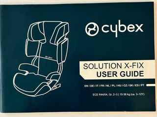 Silla Coche Cybex Solution X-Fix Negra