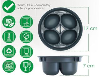 Molde Huevos Pochados para Thermomix TM5 TM6 TM31