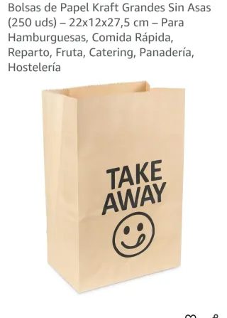 Bolsas Papel Kraft Grandes Sin Asas