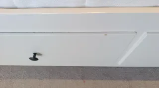 Diván Blanco Ikea con Cajones