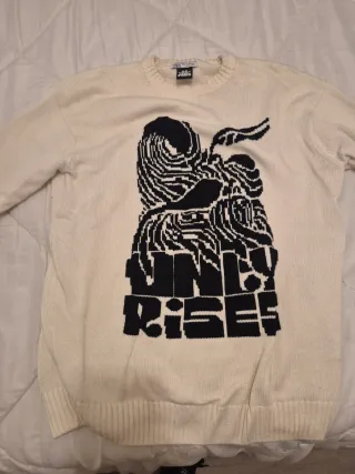 Jersey blanco estampado talla M