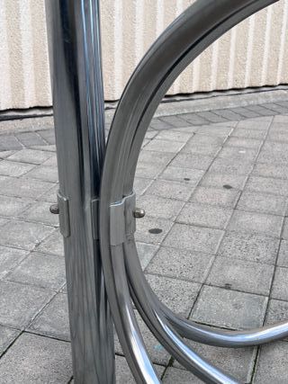 Mesa italiana vintage cristal y metal