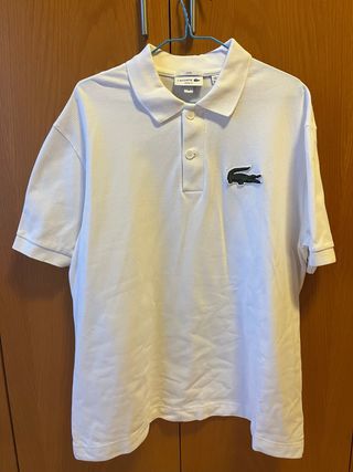 Polo Lacoste Blanco Talla M