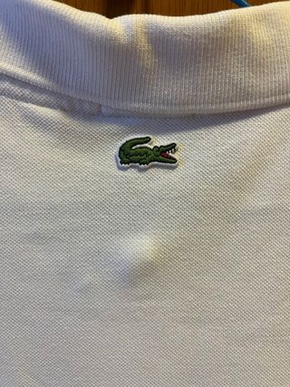 Polo Lacoste Blanco Talla M