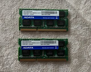 2x Módulos RAM ADATA 2GB DDR3 SODIMM