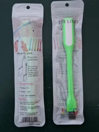 Lote 2 cargadores + 2 linternas USB