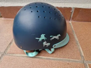 Casco de equitación Fouganza azul