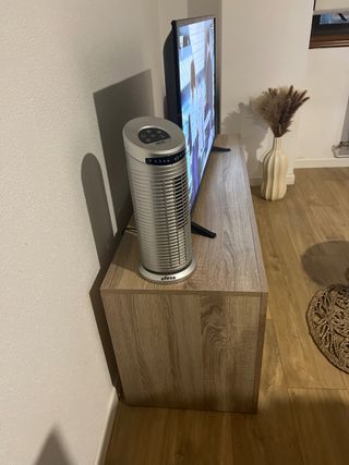 Mueble TV Salón Madera y Blanco