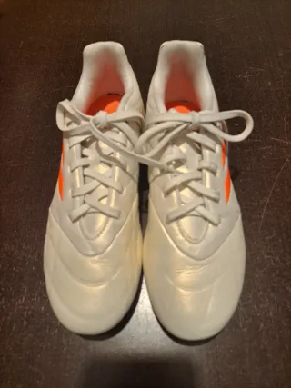 Zapatillas Fútbol Talla 40 Blancas Naranja