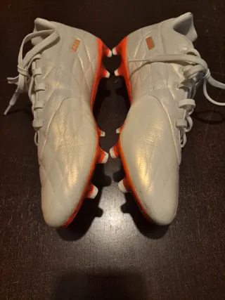 Zapatillas Fútbol Talla 40 Blancas Naranja