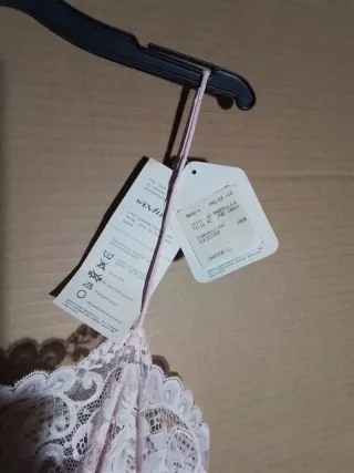 Camisón Sinfonia Vintage Talla L Encaje Rosa