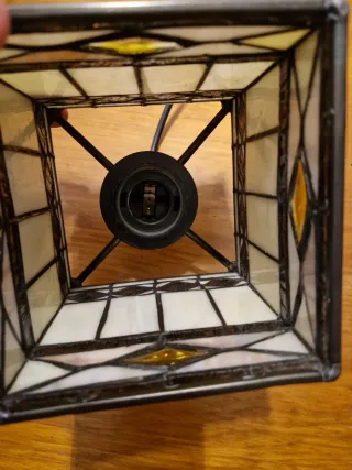 Lámpara tipo Tiffany Techo 3 Luces Vidrio