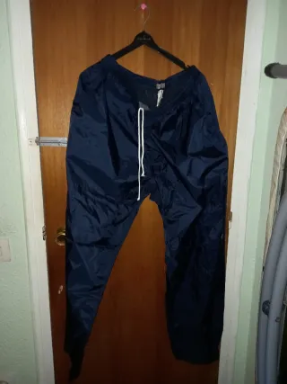 Pantalón de plástico para nieve azul