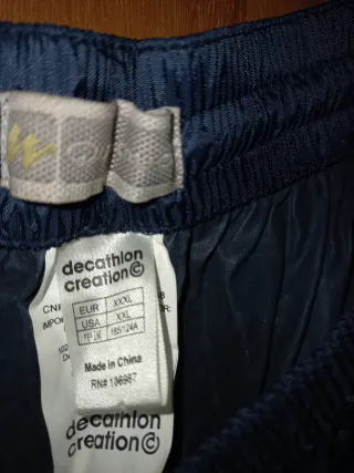 Pantalón de plástico para nieve azul