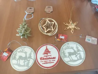 N.6 Decorazioni Natalizie Albero Stella Renna