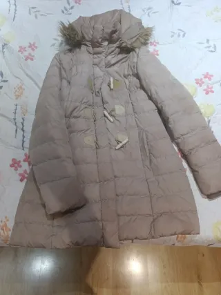 Abrigo beige talla L