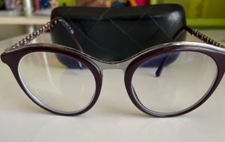 Occhiali Chanel Mod. 3340-G Cat-Eye Viola/Argento