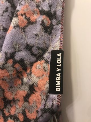 Bufanda Bimba y Lola Naranja y Morado