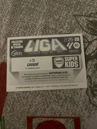 Cromo Super Kids Marc Casadó FC Barcelona