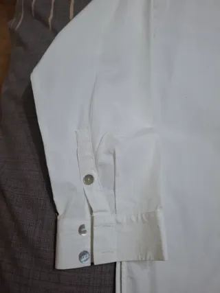 Camisa Oversize Massimo Dutti Blanca