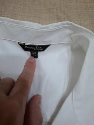 Camisa Oversize Massimo Dutti Blanca