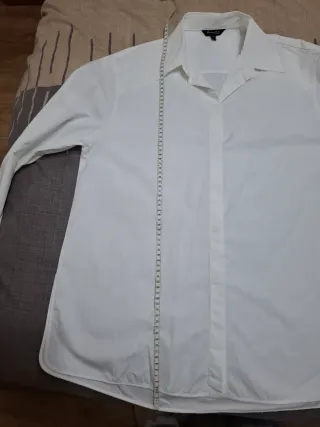 Camisa Oversize Massimo Dutti Blanca