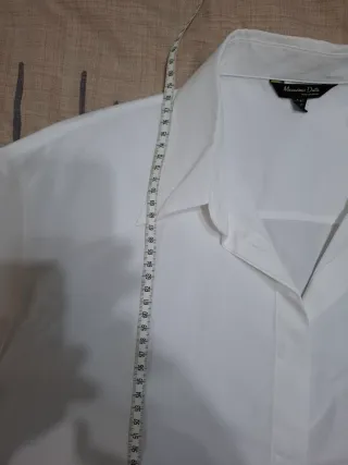 Camisa Oversize Massimo Dutti Blanca
