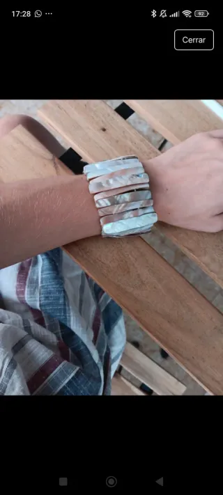 Pulsera de conchas naturales