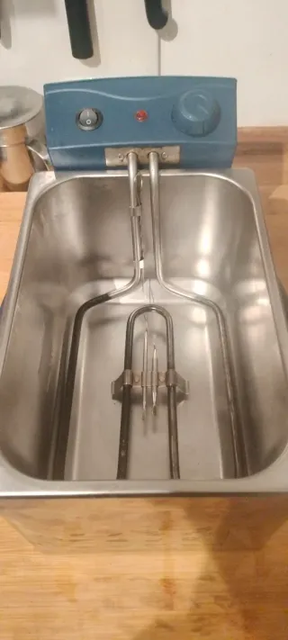 Freidora de aceite acero inoxidable