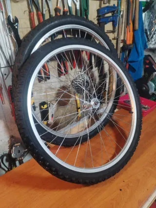 Ruedas Bici 26 Shimano (Par)