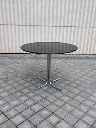 Mesa Vintage Redonda Cristal Años 70