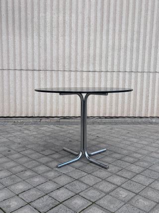 Mesa Vintage Redonda Cristal Años 70