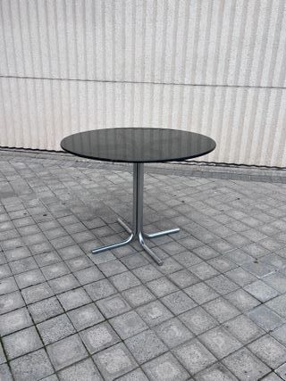 Mesa Vintage Redonda Cristal Años 70