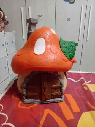 Casa dei Puffi della Schleich anni 80 + 19 puffi