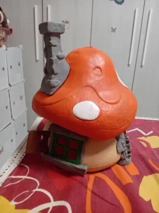 Casa dei Puffi della Schleich anni 80 + 19 puffi