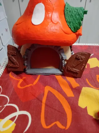 Casa dei Puffi della Schleich anni 80 + 19 puffi