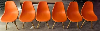 Set 6 sedie arancioni