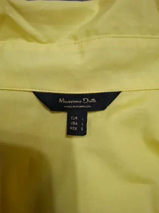 Camisa Oversize Massimo Dutti Amarilla