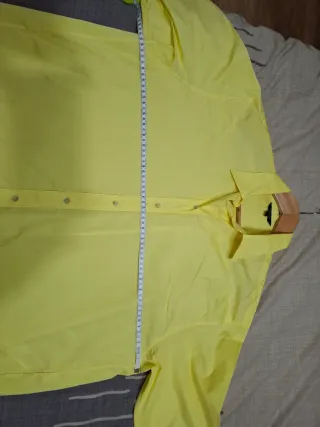 Camisa Oversize Massimo Dutti Amarilla