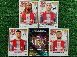 5 figurine Panini Cremonese 2025/26