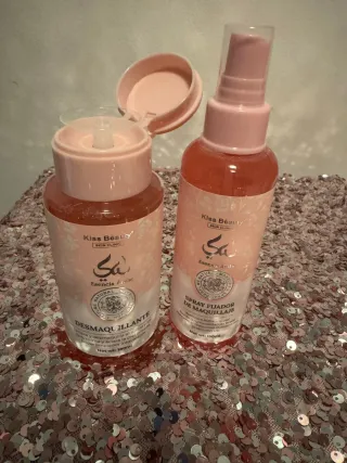 Kiss Beauty Desmaquillante y Spray Fijador