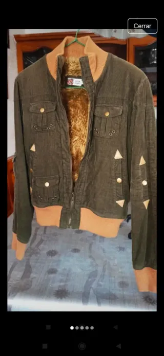 Chamarra Pana Vintage T/40 Algodón