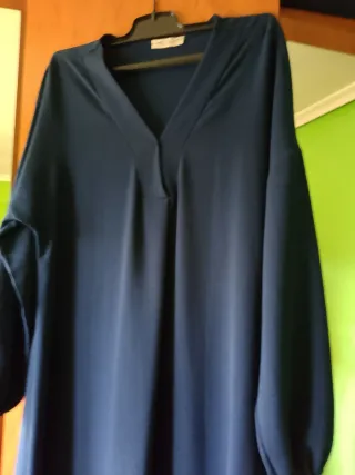 Abaya azul talla única