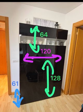 Muebles  salón blanco y negro