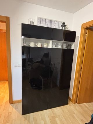 Muebles  salón blanco y negro