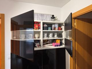 Muebles  salón blanco y negro