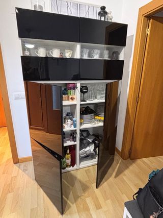 Muebles  salón blanco y negro