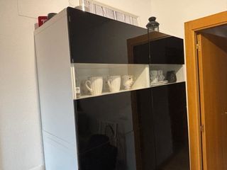 Muebles  salón blanco y negro