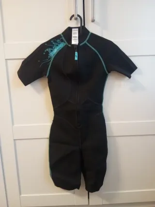 Neopreno Tribord corto negro y turquesa