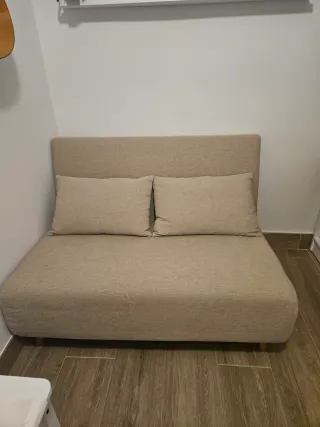 Sofá Cama 2 Plazas Sklum Beige